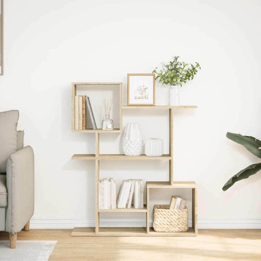 Pregrada / regal za knjige boja hrasta 92x29x112 cm drveni