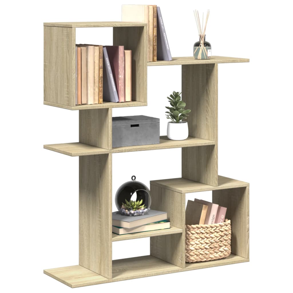 Pregrada / regal za knjige boja hrasta 92x29x112 cm drveni