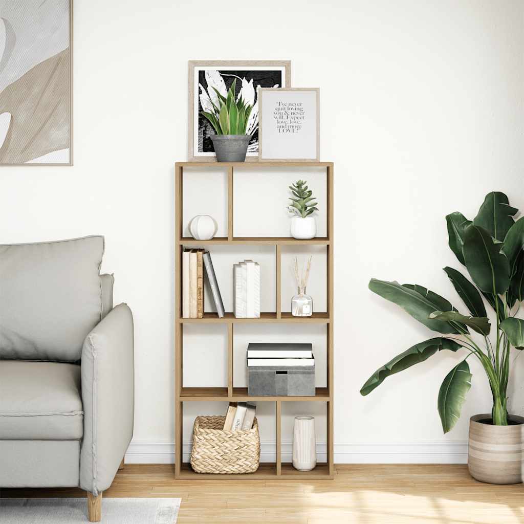 Regal za knjige boja hrasta 60x20x120,5 cm konstruirano drvo