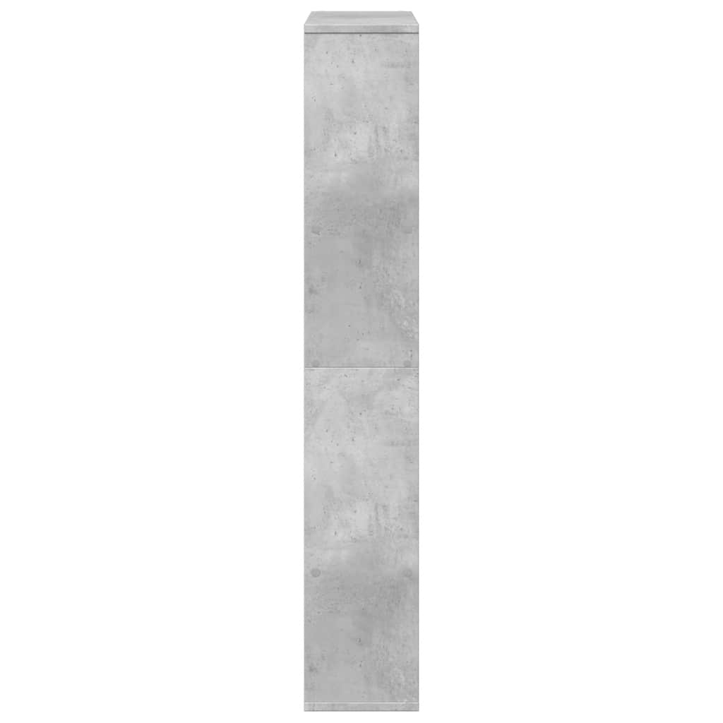 Regal za knjige boja betona 72 x 20 x 120,5 cm konstruirano drvo