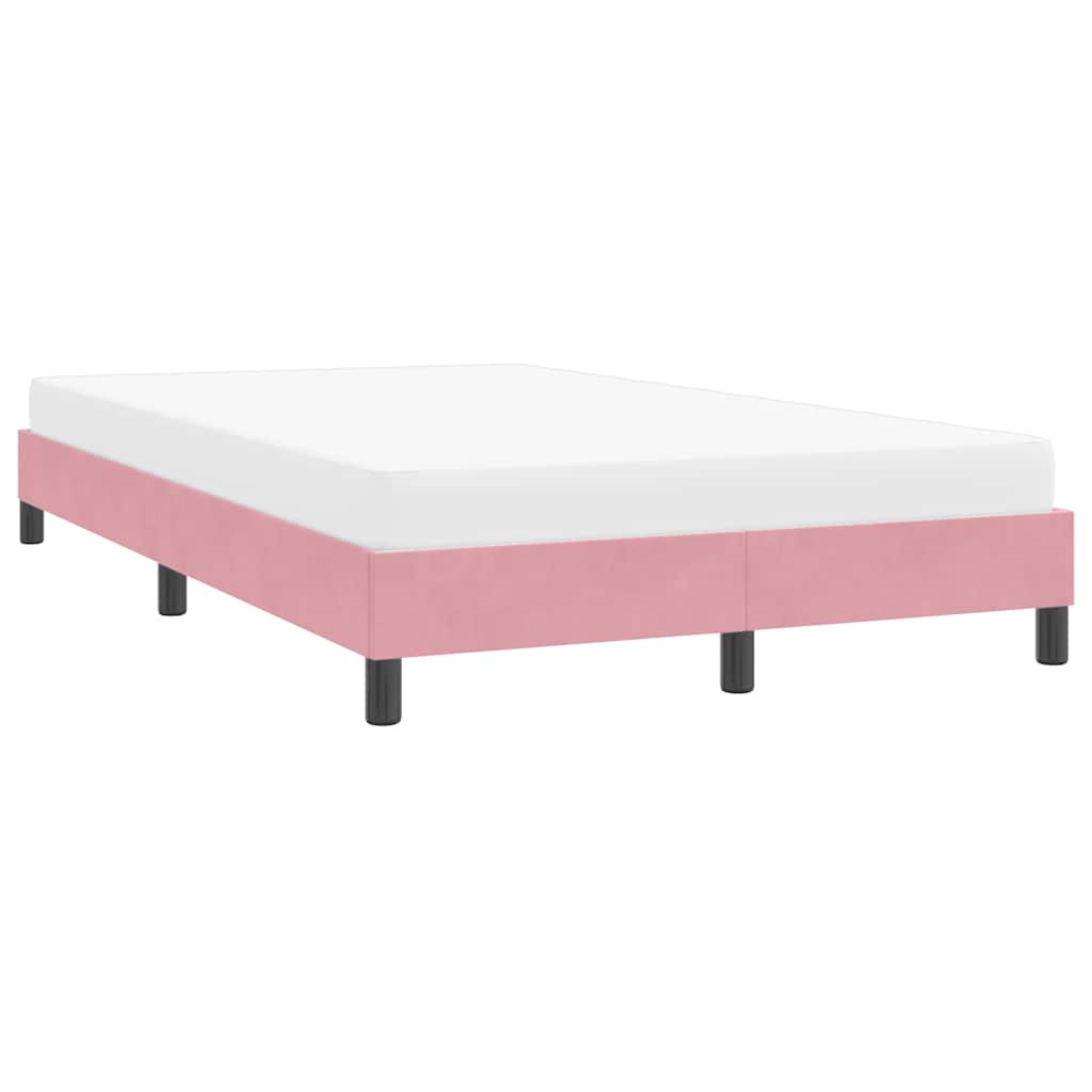 Okvir kreveta bez madraca Ružičasti 120x210 cm Baršun