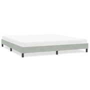 Okvir kreveta bez madraca svijetlo sivi 200x210 cm baršun