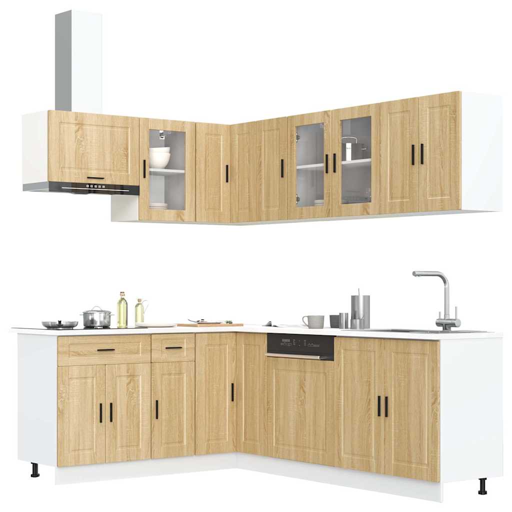 11-dijelni set kuhinjskih ormarića Porto konstruiranog drva
