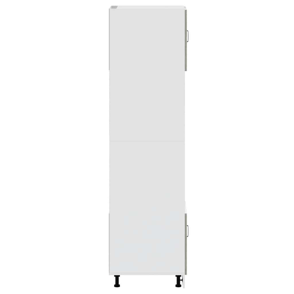 Ormarići za pećnicu 2 kom "Kalmar" sivi, inženjerski drvo Sonoma