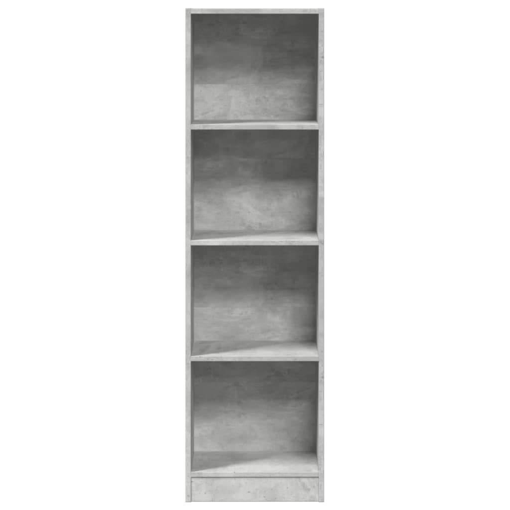 Regal za knjige boja betona 40x24x143 cm konstruirano drvo