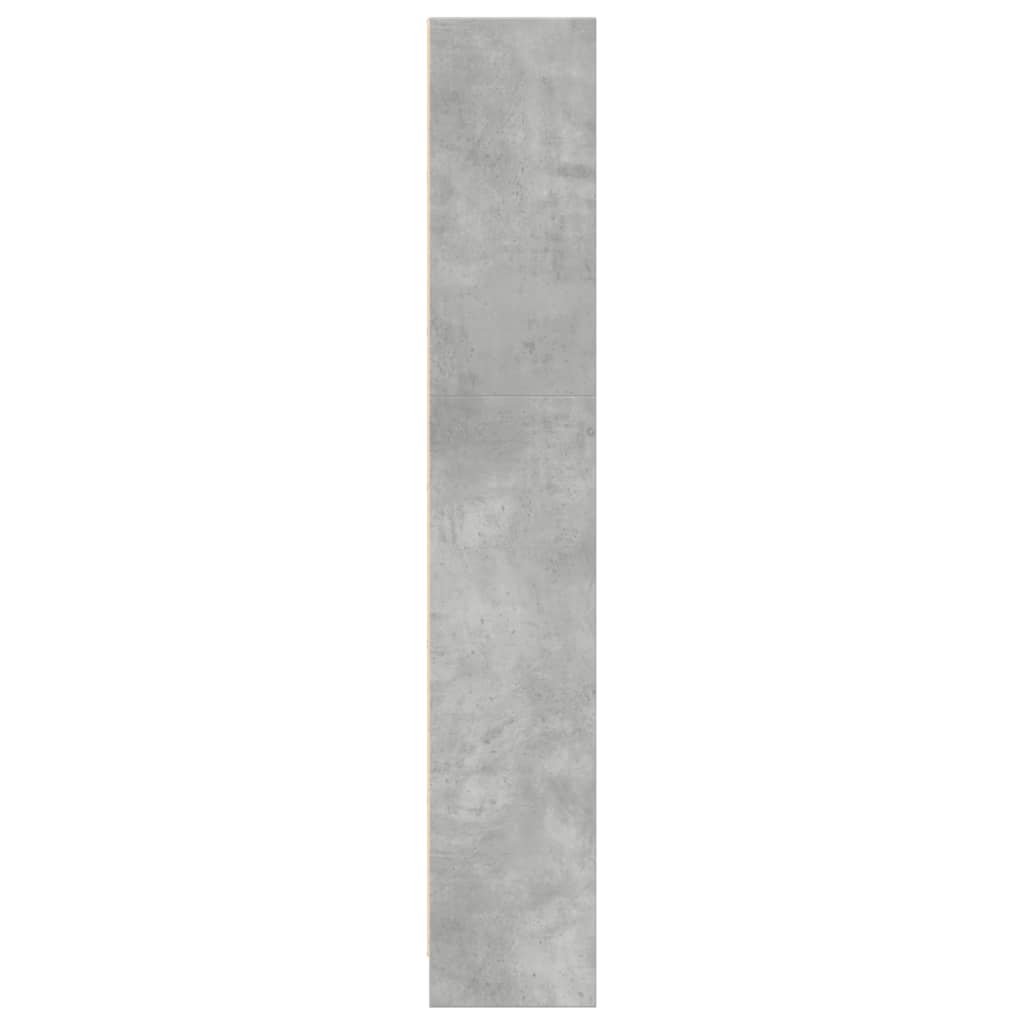 Regal za knjige boja betona 40x24x143 cm konstruirano drvo