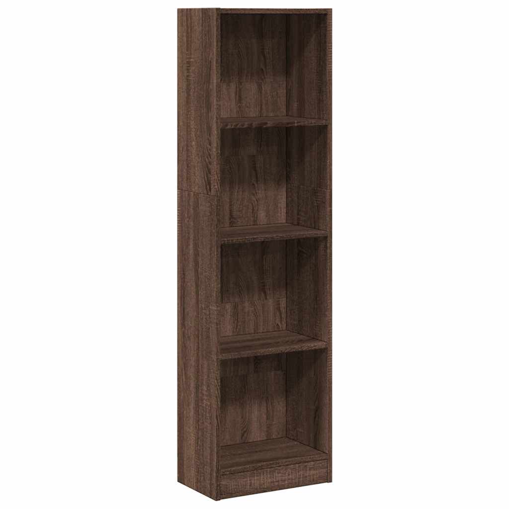 Regal za knjige boja hrasta 40x24x143 cm konstruirano drvo