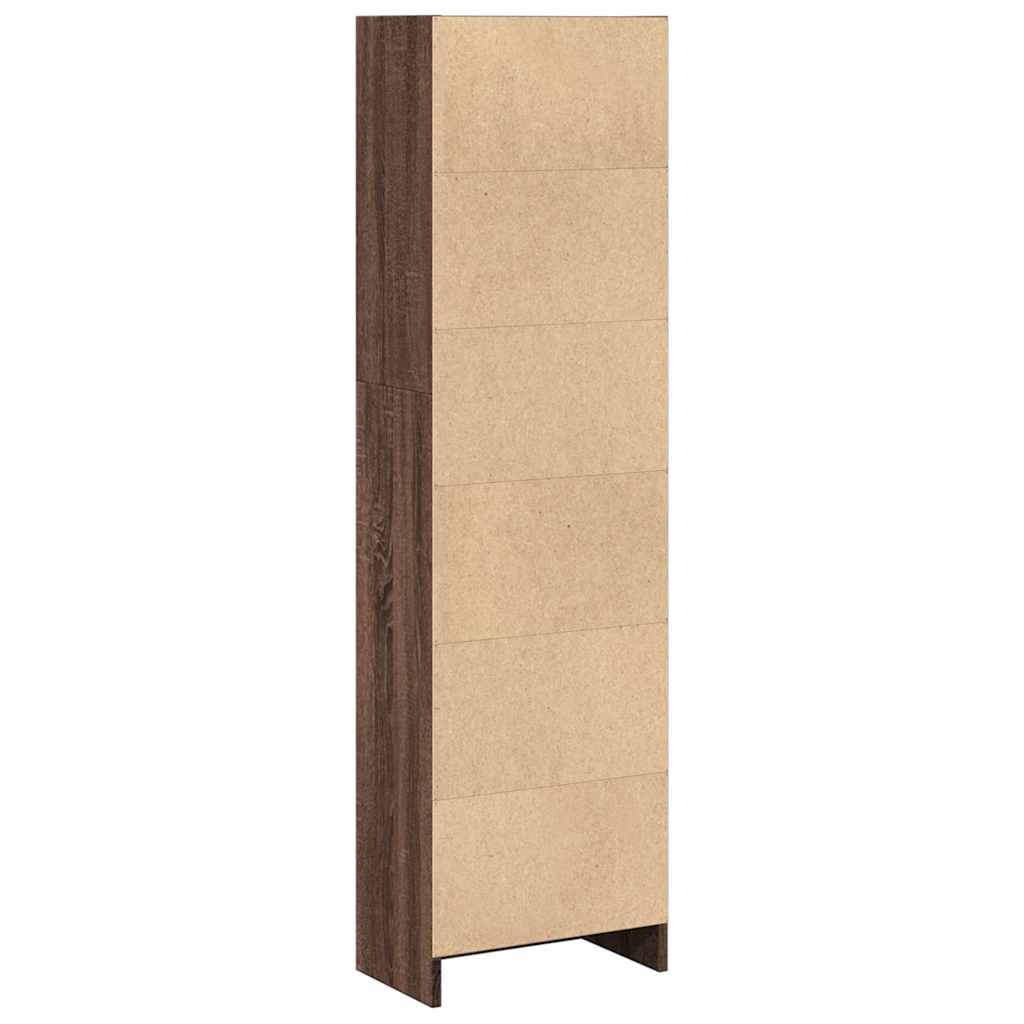 Regal za knjige boja hrasta 40x24x143 cm konstruirano drvo