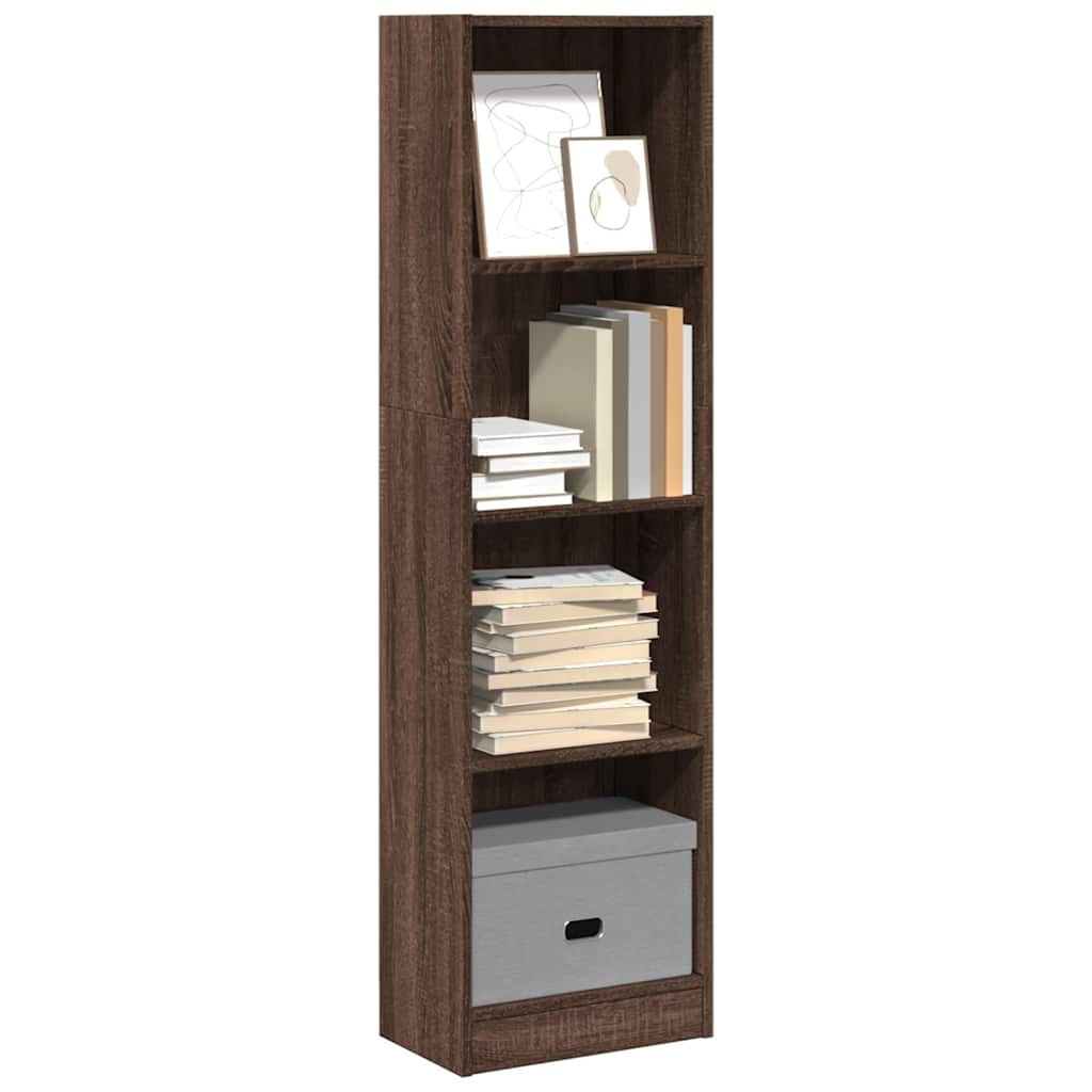 Regal za knjige boja hrasta 40x24x143 cm konstruirano drvo