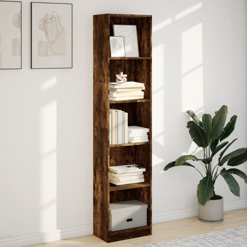 Regal za knjige boja hrasta 40x24x176 cm od konstruiranog drva
