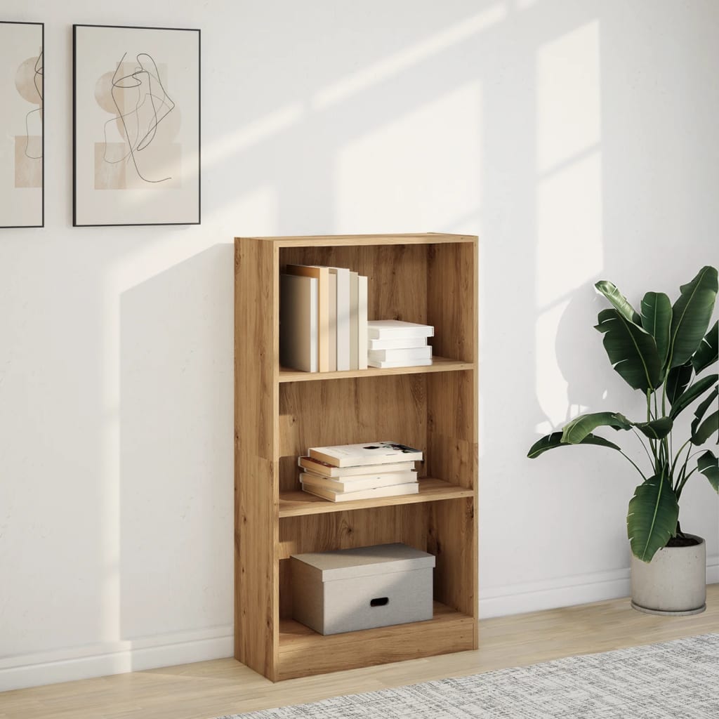 Regal za knjige boja hrasta 60x24x109 cm konstruirano drvo