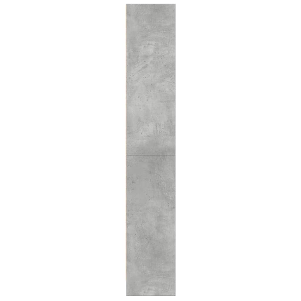 Regal za knjige boja betona 60x24x143 cm konstruirano drvo