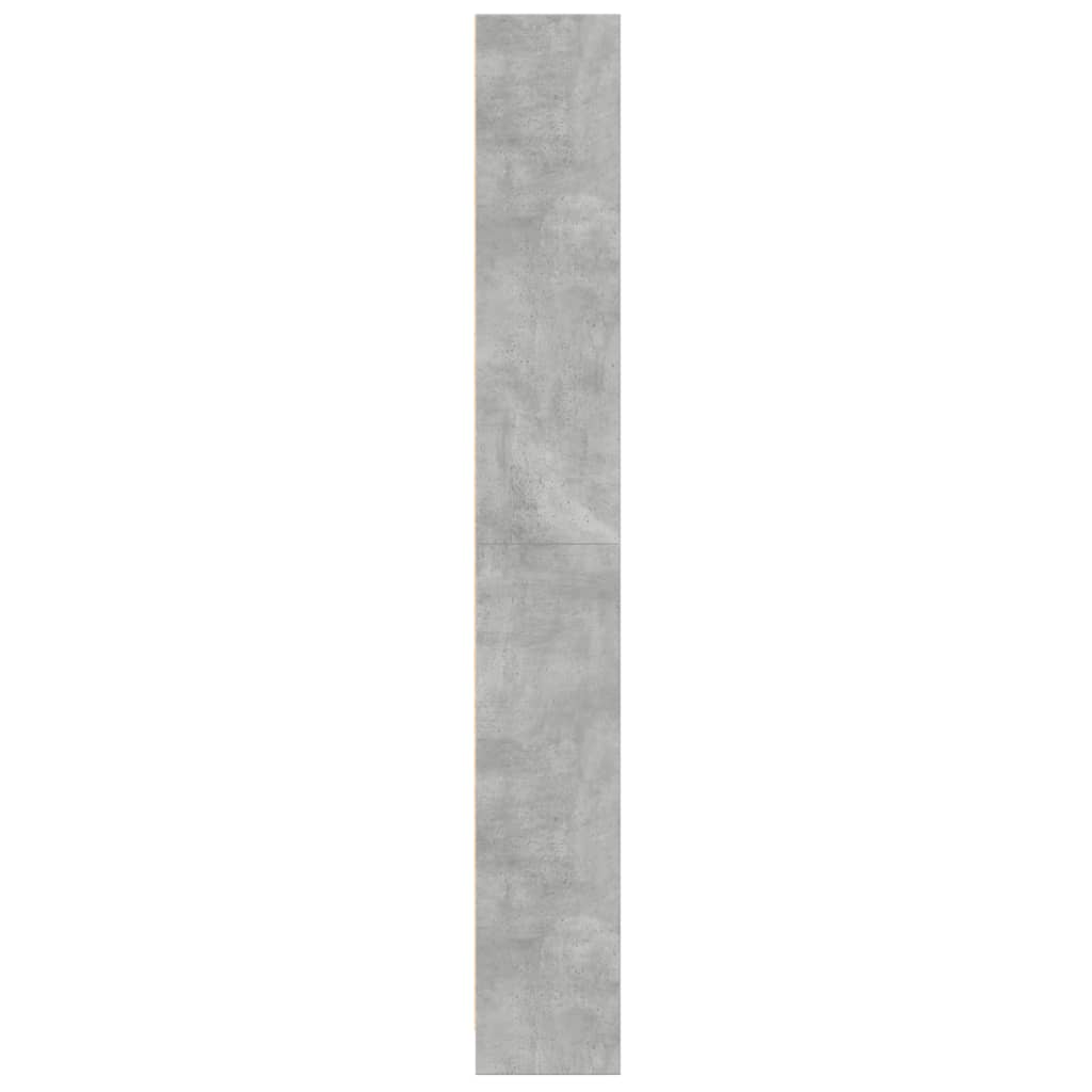 Regal za knjige boja betona 60x24x176 cm konstruirano drvo