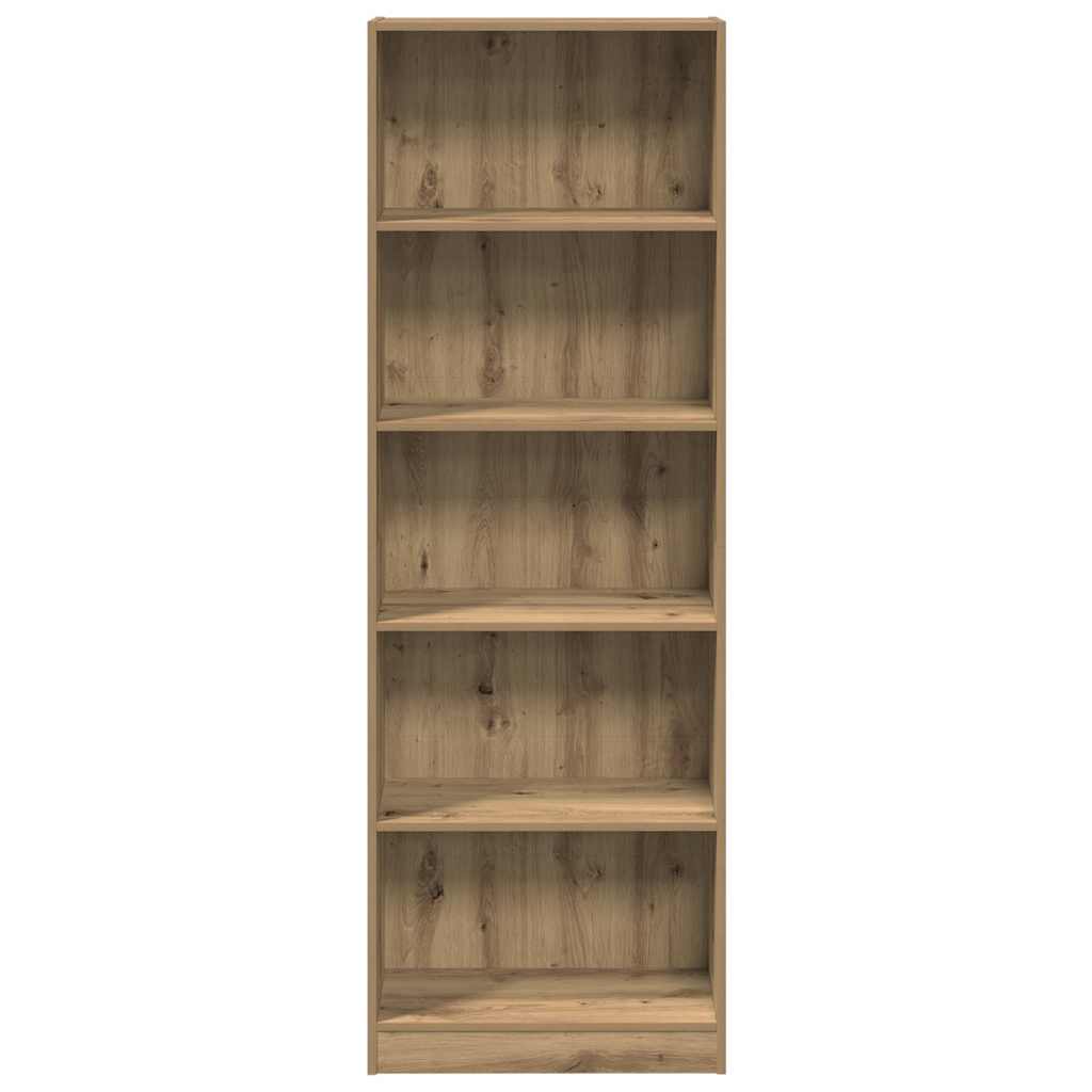 Polica za knjige Artisian hrast 60x24x176 cm Inženjersko drvo