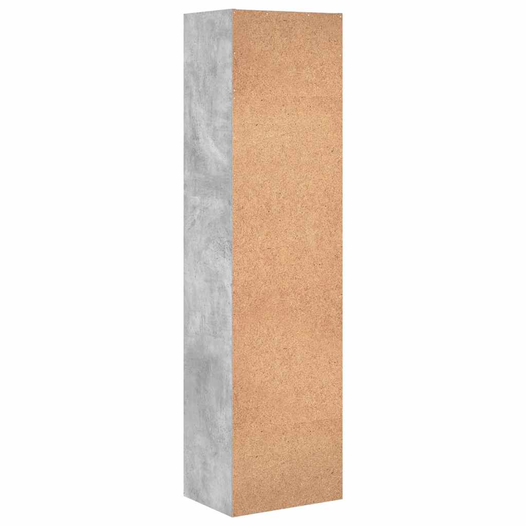 Regal za knjige boja betona 40x30x152 cm konstruirano drvo