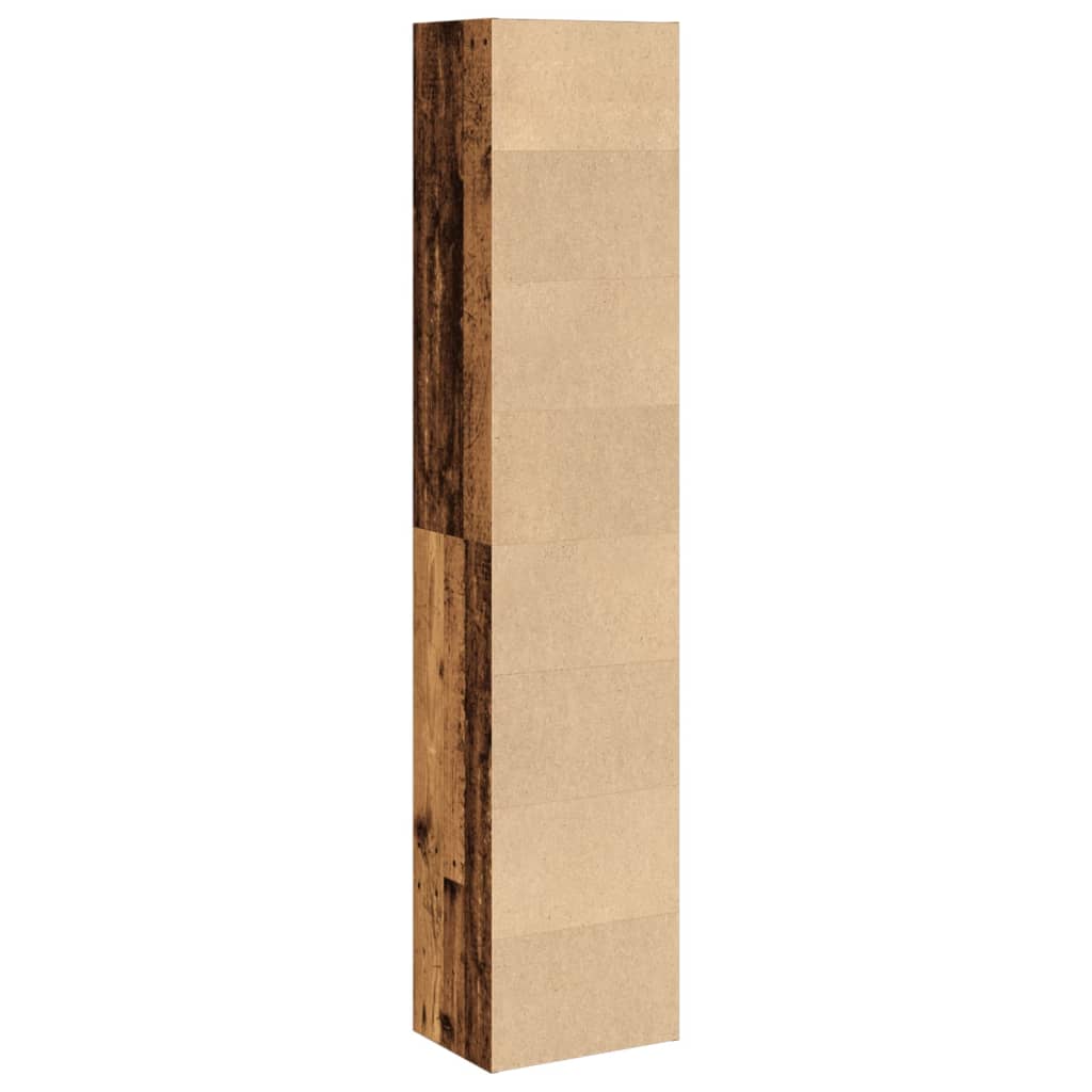 Regal za knjige boja starog drva 40x30x189 cm konstruirano drvo