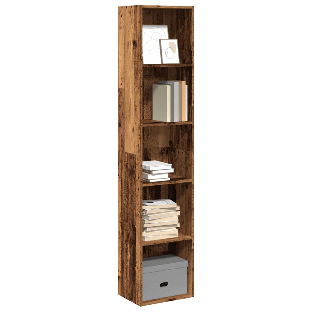 Regal za knjige boja starog drva 40x30x189 cm konstruirano drvo
