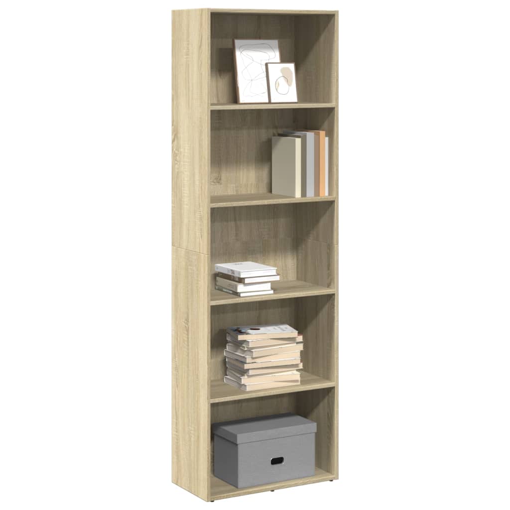 Regal za knjige boja hrasta 60x30x189 cm od konstruiranog drva
