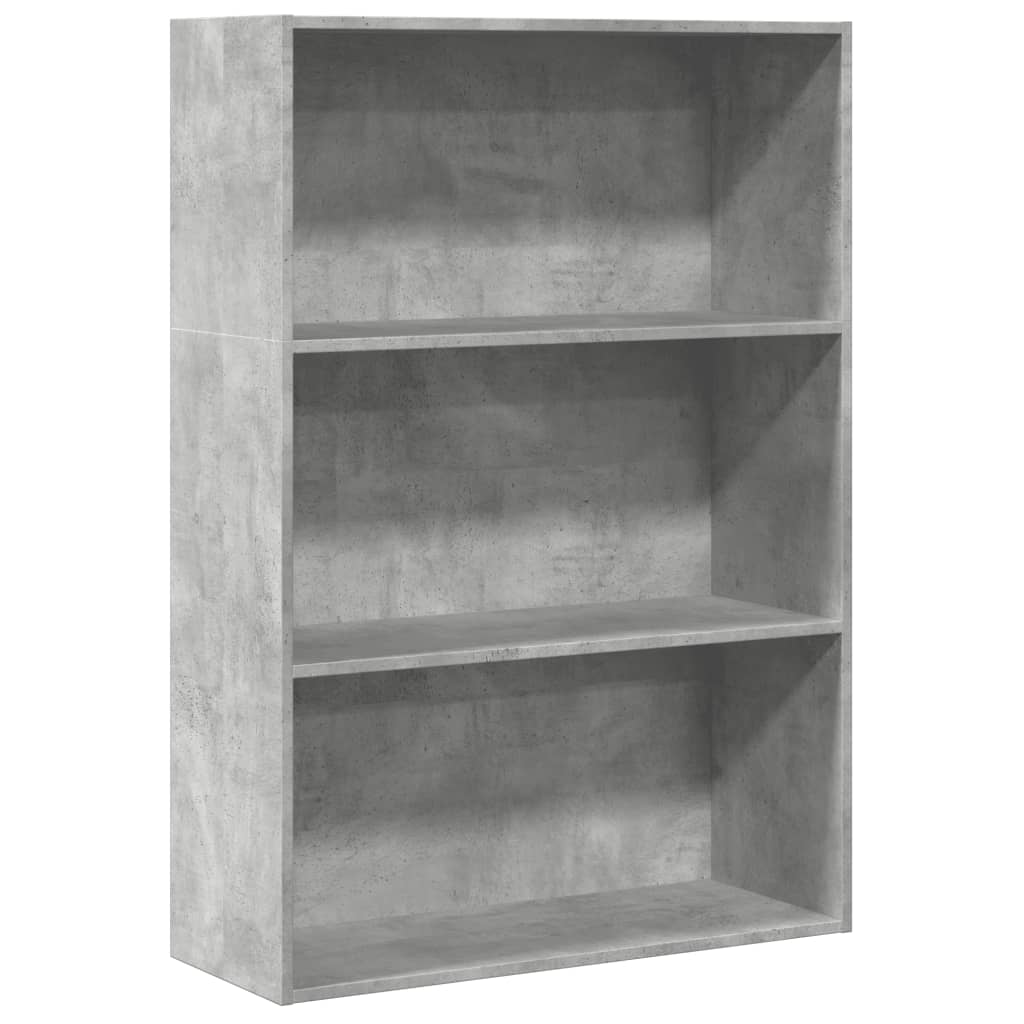 Regal za knjige boja betona 80x30x114 cm konstruirano drvo