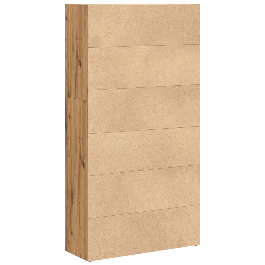 Regal za knjige boja artisian hrast 80x30x152 cm drveni