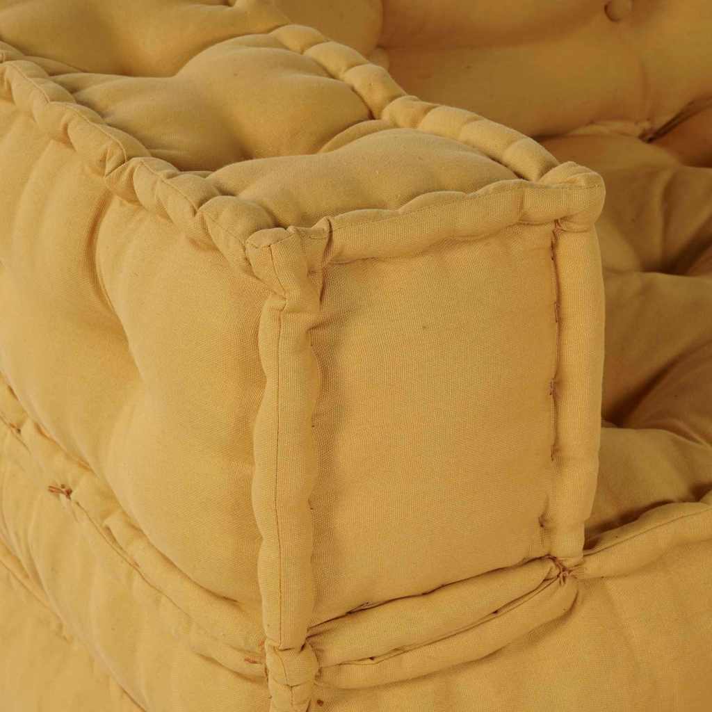 Modularna sofa 4 pcs Žuta Tkanina