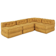 Modularna sofa 4 pcs Žuta Tkanina