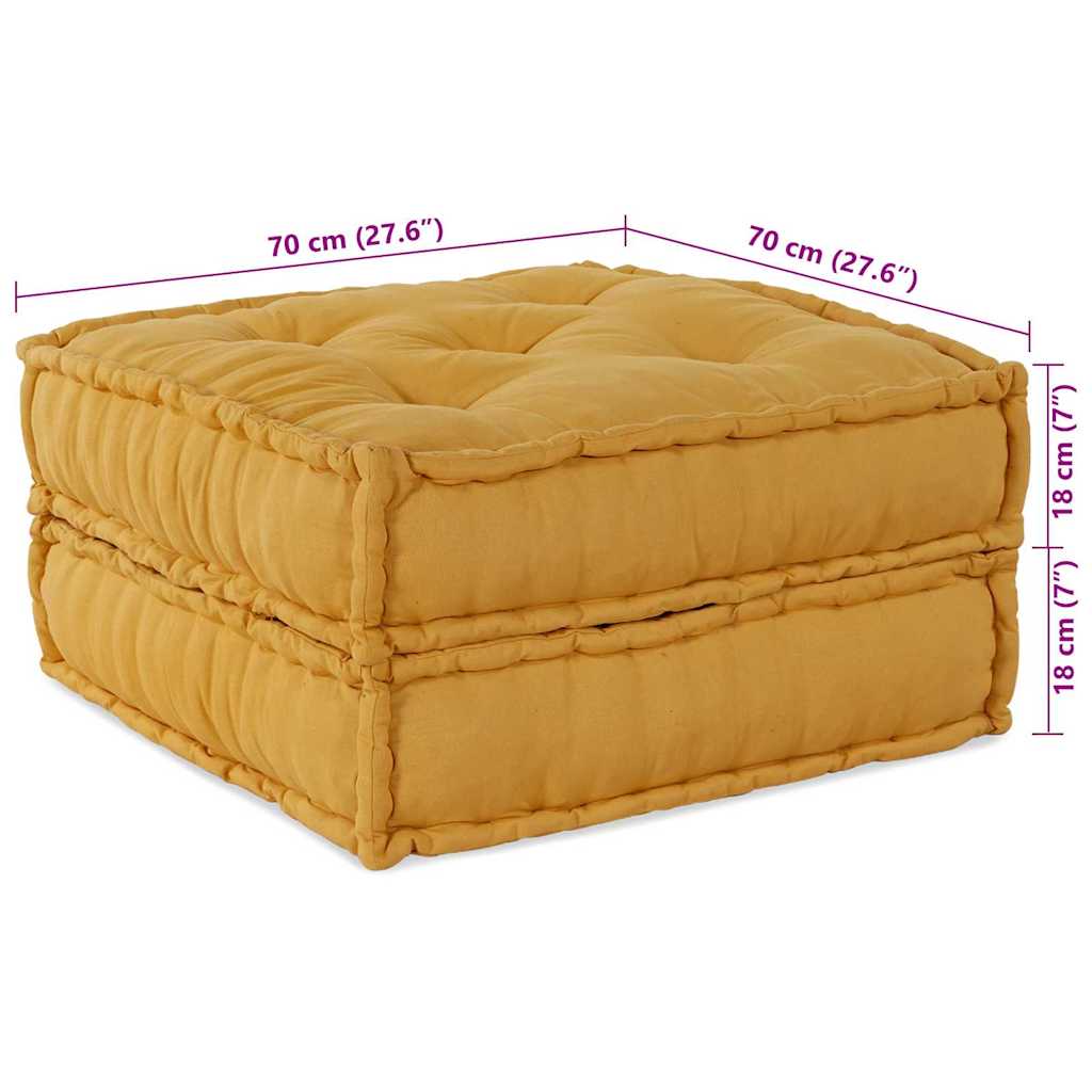 Modularna sofa 2 pcs Žuta 140 x 70 x 36 cm Tkanina