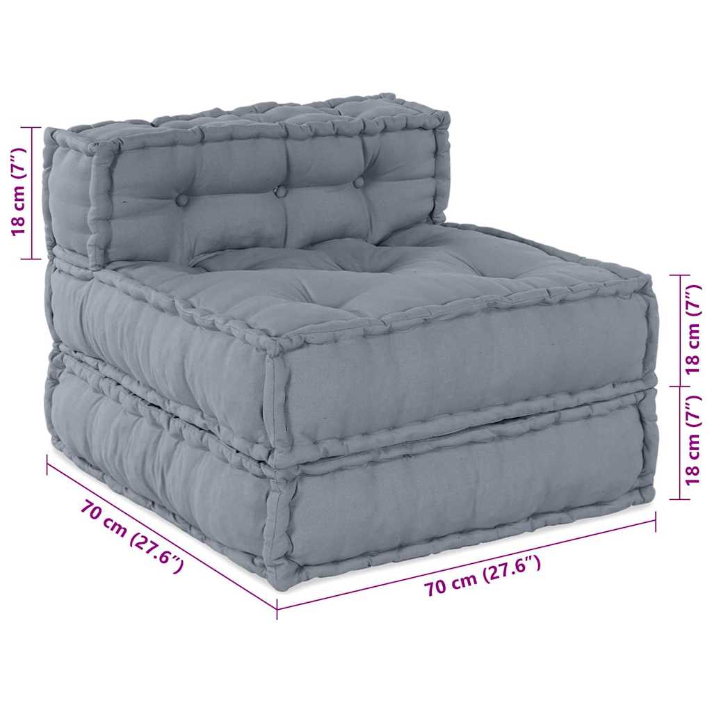 Modularna sofa 3 pcs Siva Tkanina