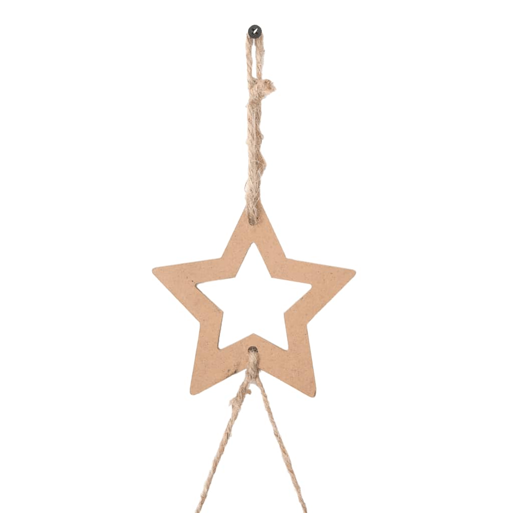 Viseće božićno drvce s vrhom od zvijezde 74 x 150 cm, prirodna grana