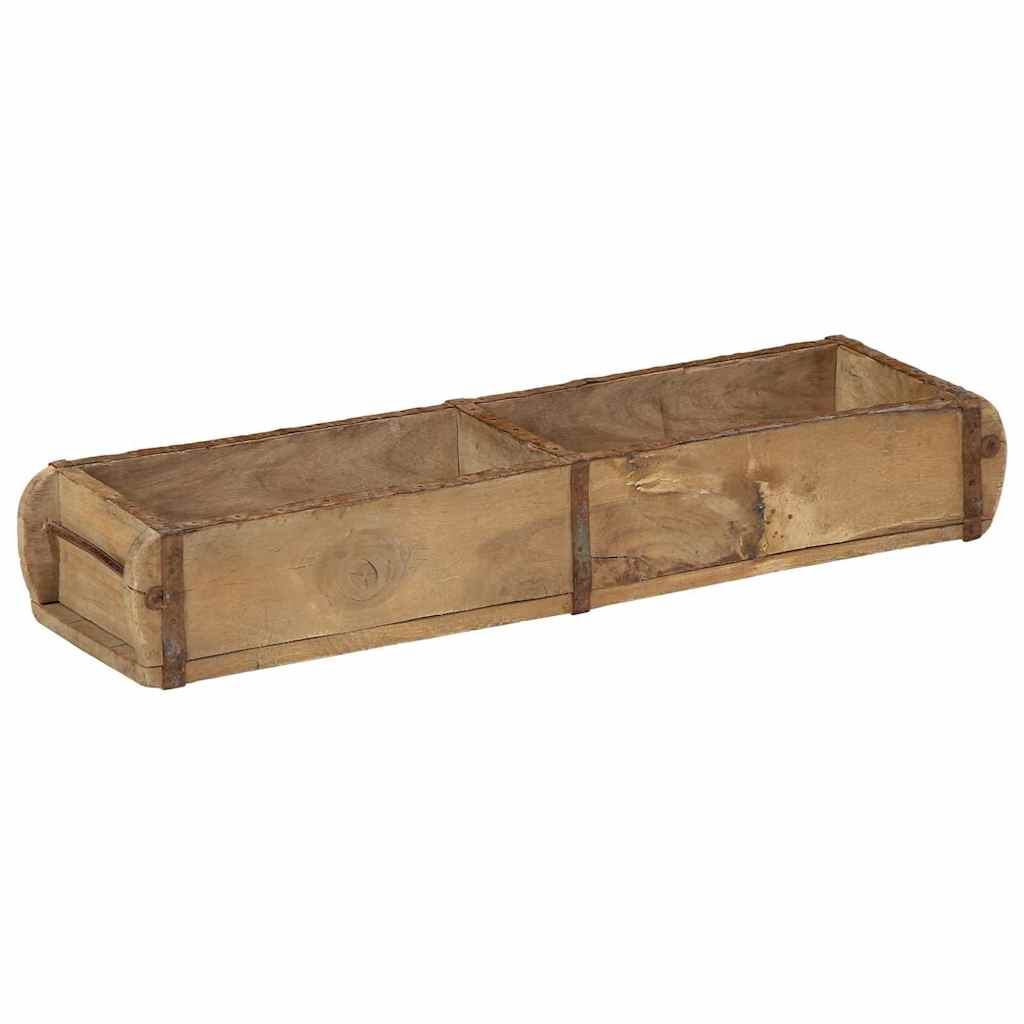 Pladanj 4 pcs Smeđa 57 x 15 x 9 cm Čvrsto drvo iz reciklaže
