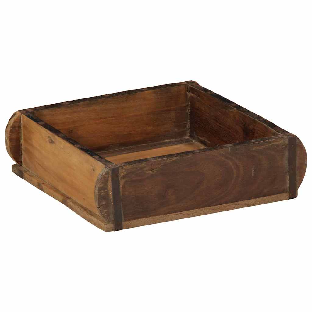 Pladanj 4 pcs Smeđa 29 x 31 x 10 cm Čvrsto drvo iz reciklaže