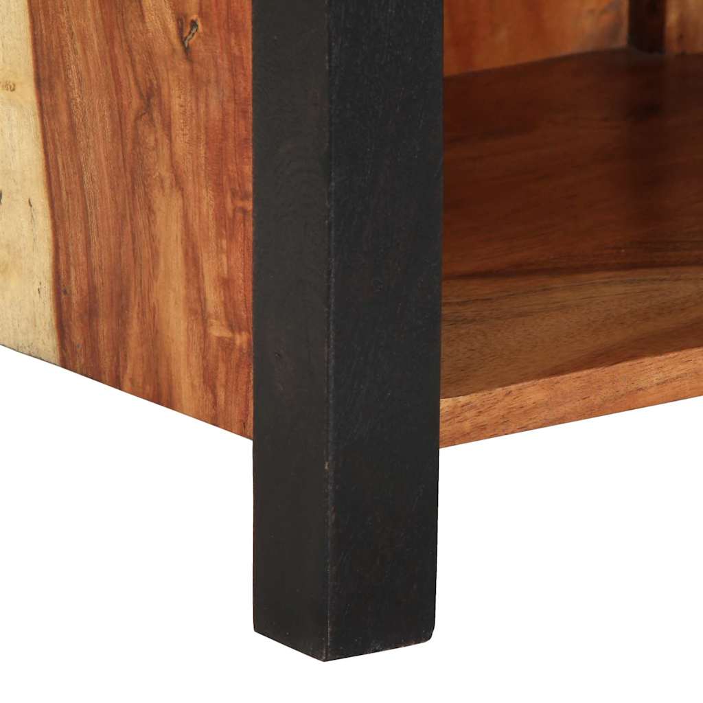 Noćni ormar 2 pcs Smeđa 40 x 35 x 50 cm Čvrsto drvo akacije
