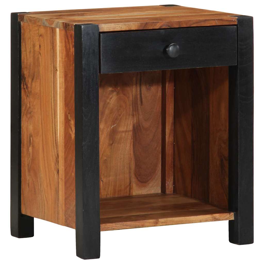 Noćni ormar 2 pcs Smeđa 40 x 35 x 50 cm Čvrsto drvo akacije