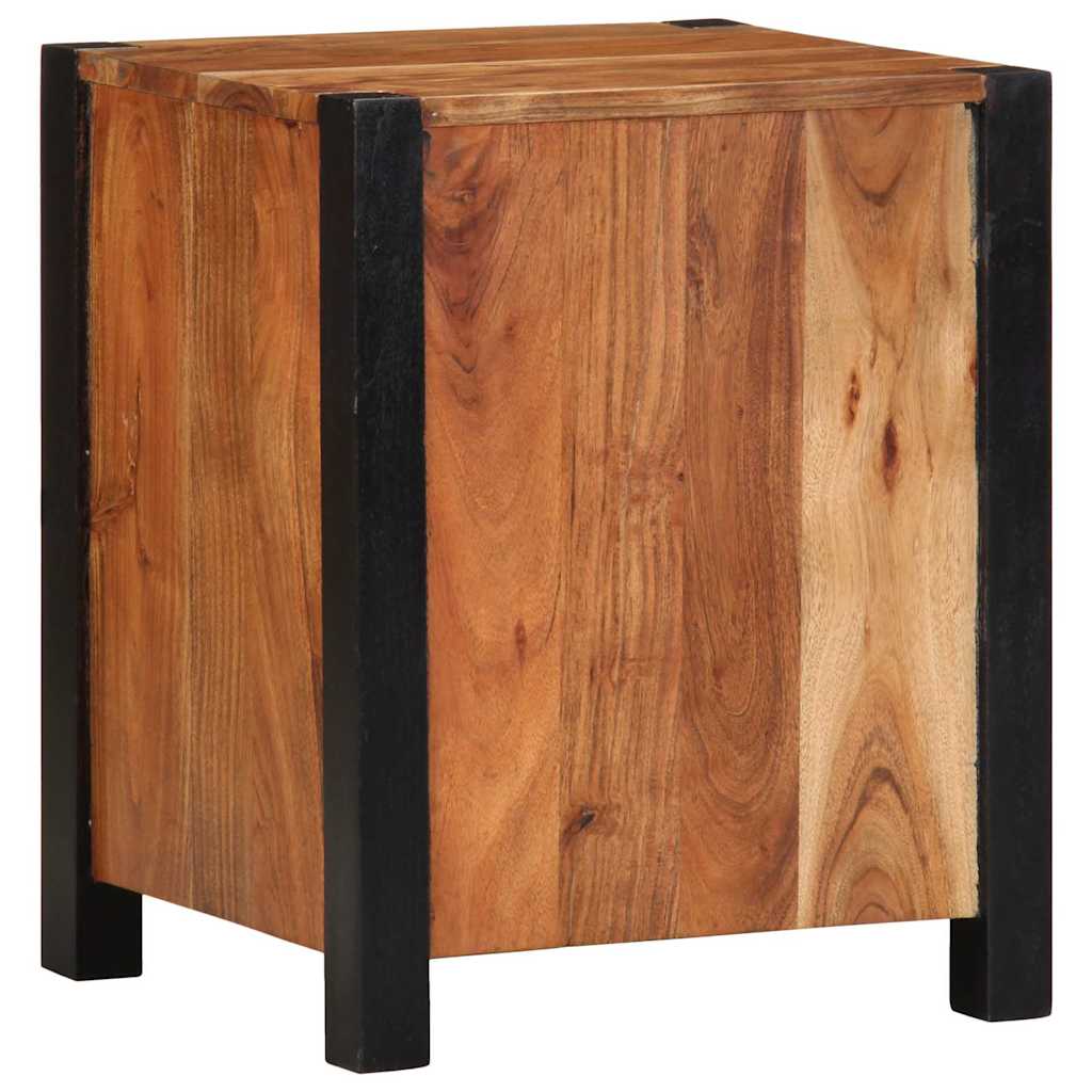 Noćni ormar 2 pcs Smeđa 40 x 35 x 50 cm Čvrsto drvo akacije