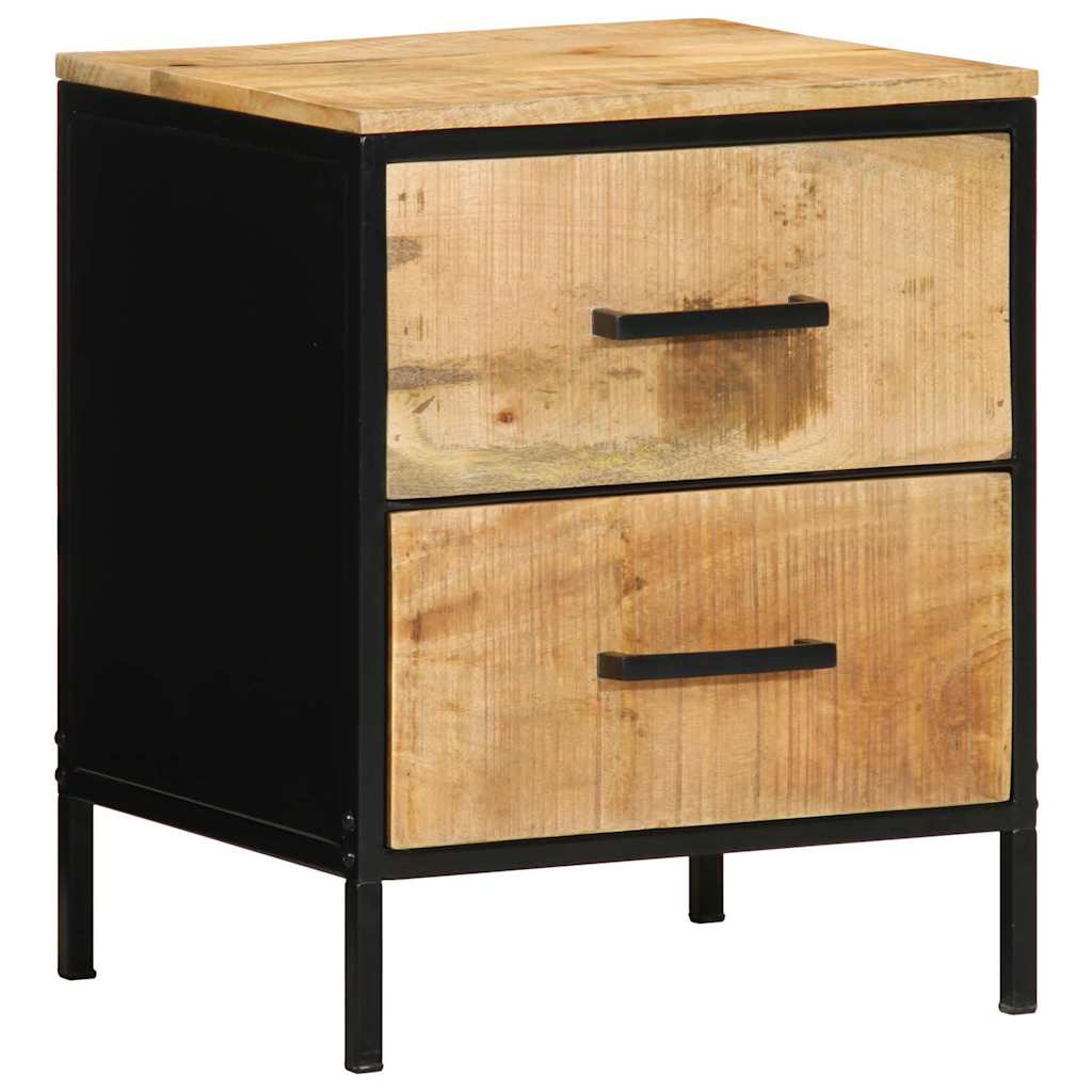 Noćni ormar s ladicama 2 pcs Smeđa i crna 40 x 35 x 50 cm