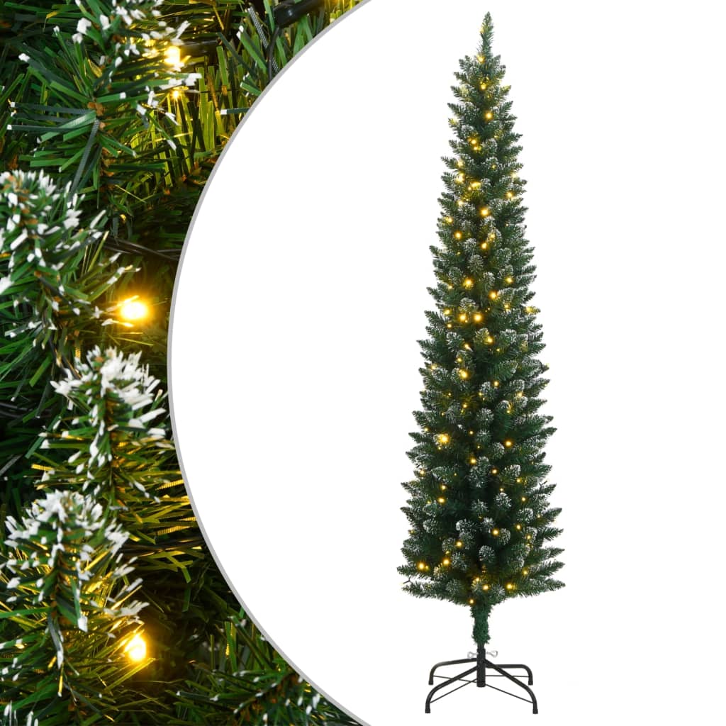 Umjetno tanko božićno drvce sa 150 LED žarulja 150 cm