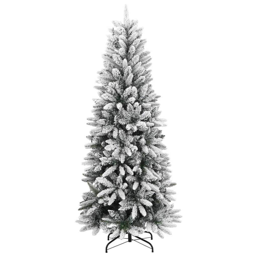 Umjetno božićno drvce s 300 LED žarulja i snijegom 180 cm