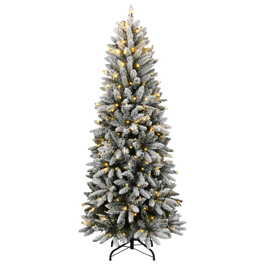 Umjetno božićno drvce 300 LED dioda i nasut snijeg 240 cm