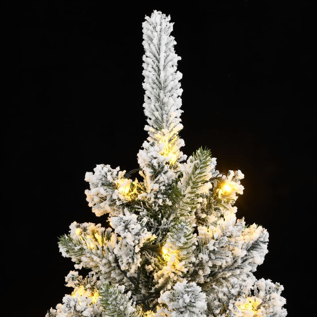 Umjetno božićno drvce s 300 LED žarulja i snijegom 210 cm