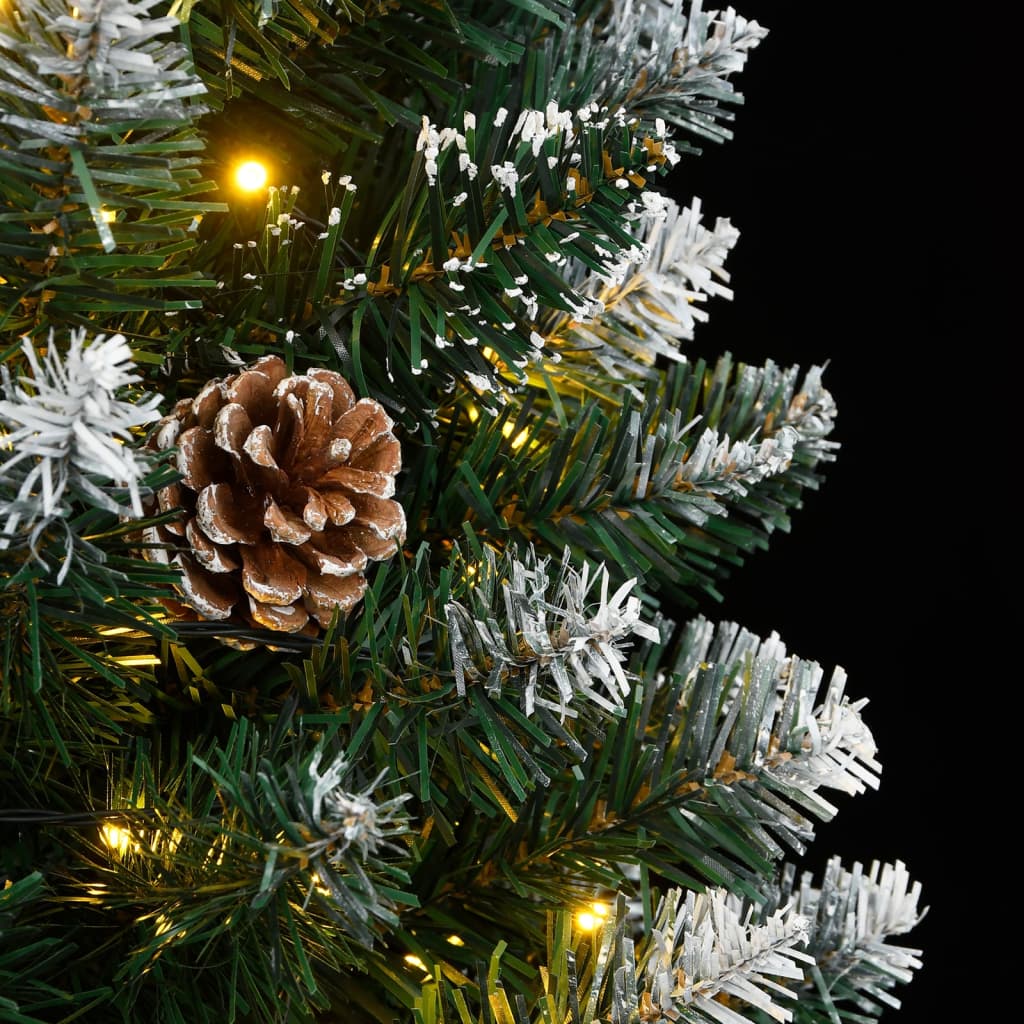Umjetno tanko božićno drvce s 300 LED žarulja 240 cm