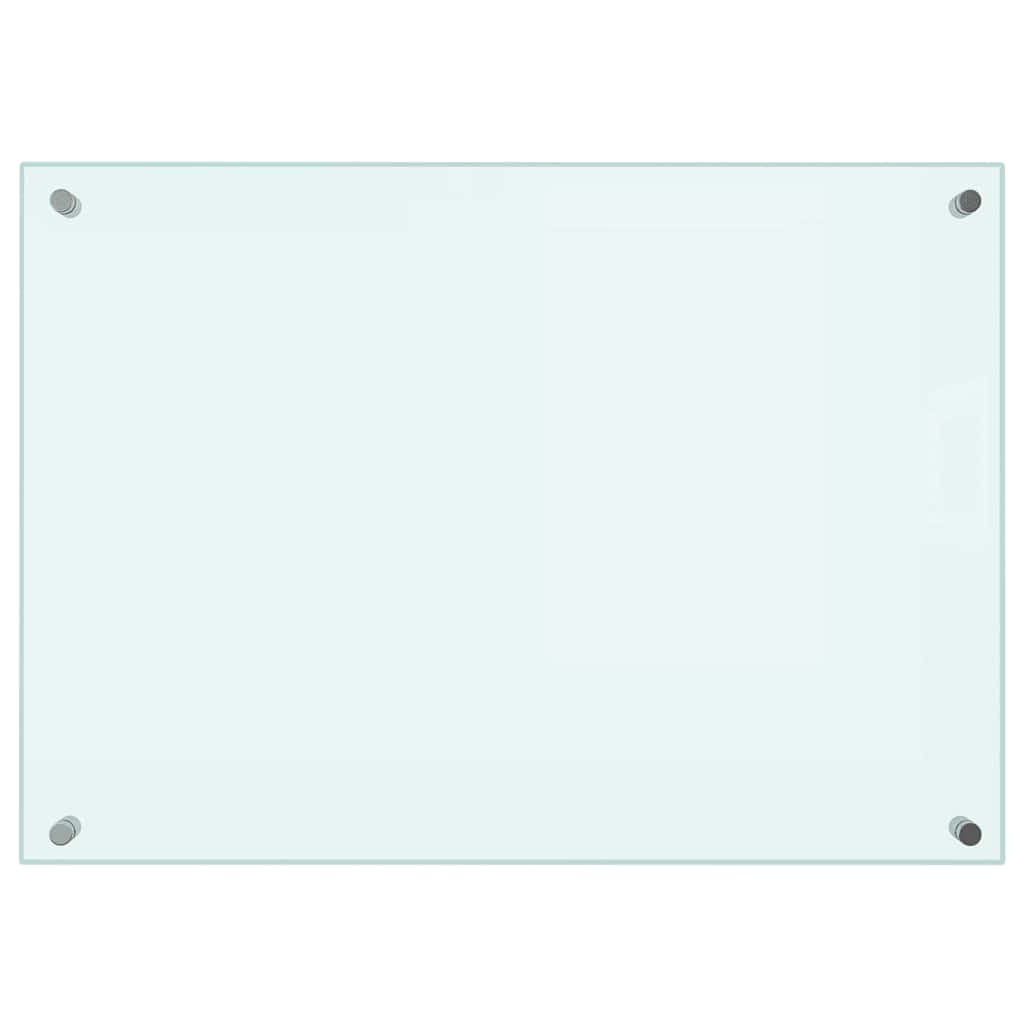 Kuhinjske zaštite od prskanja 2 kom bijele 70 x 50 cm staklene