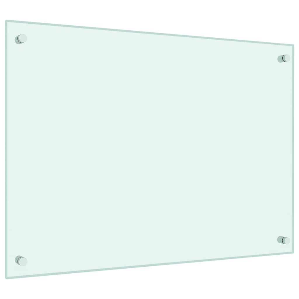 Kuhinjske zaštite od prskanja 2 kom bijele 70 x 50 cm staklene