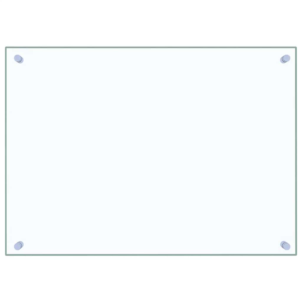 Kuhinjske zaštite od prskanja 2 kom prozirne 70x50 cm staklene