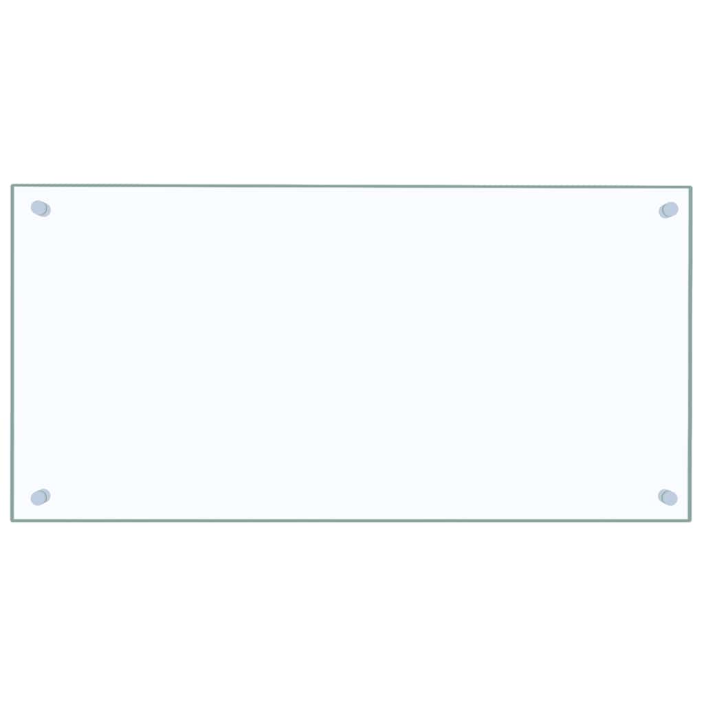 Kuhinjske zaštite od prskanja 2 kom prozirne 80x40 cm staklene