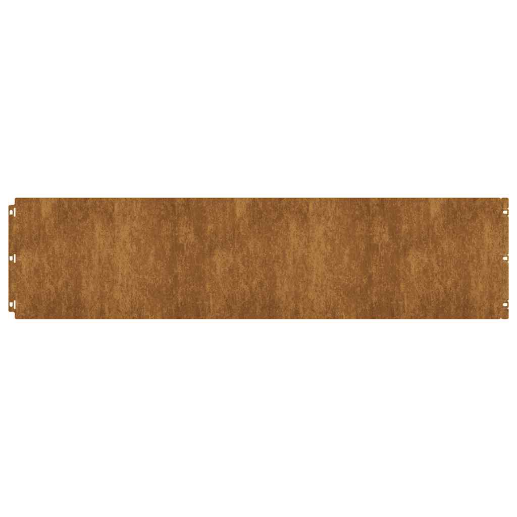 Rubovi travnjaka 20 kom 25x103 cm Fleksibilni vremenski čelik