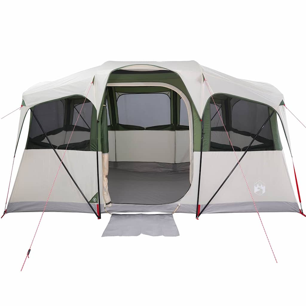 Obiteljski šator s krovom Bijela i zelena 435 x 255 x 216 cm