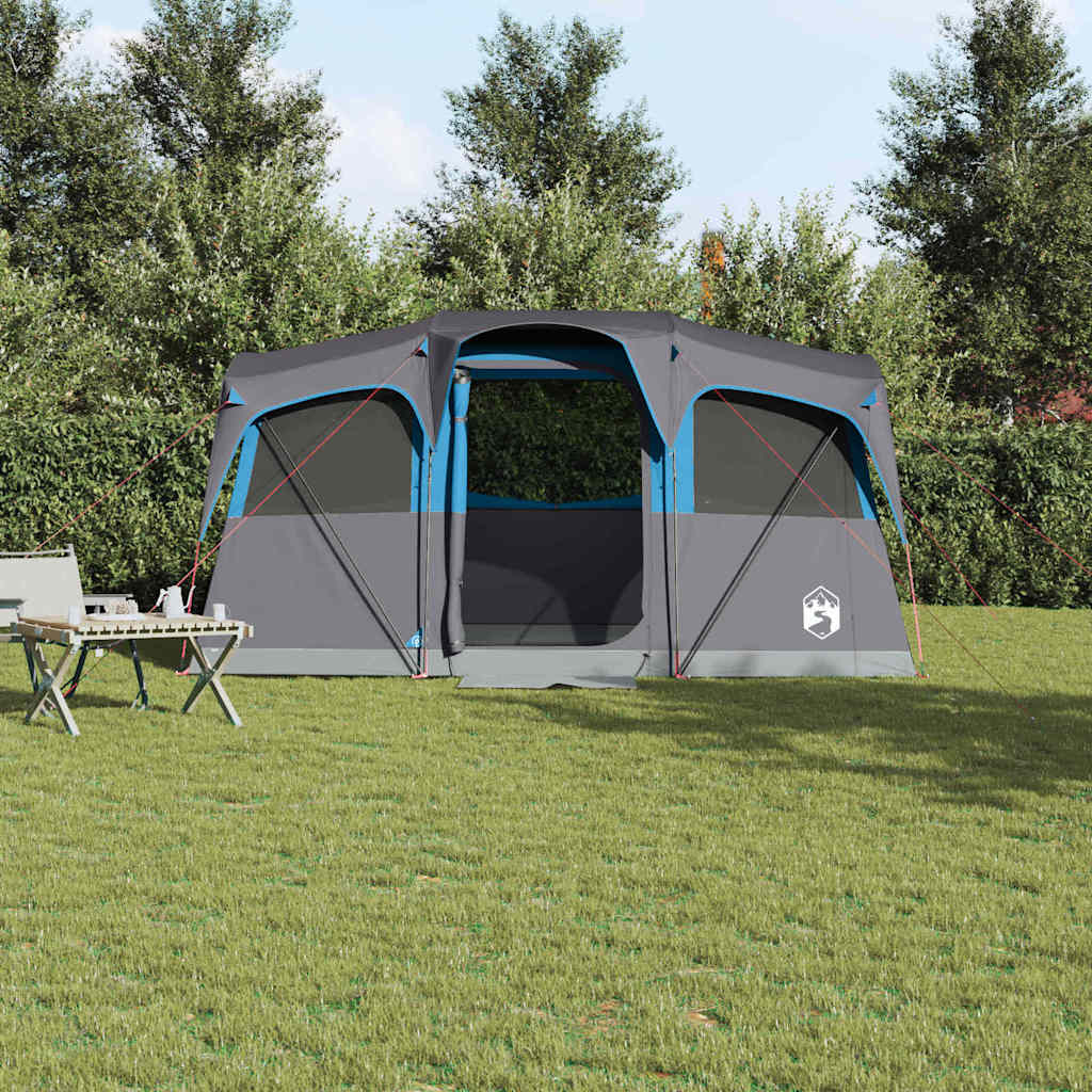 Obiteljski šator s krovom Plava i siva 435 x 255 x 216 cm