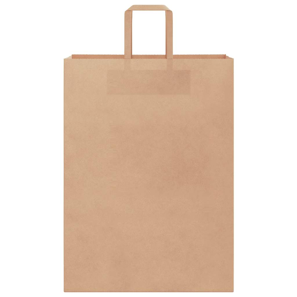 Papirnate vrećice 250 kom s ručkama smeđe 32x17x44 cm