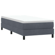 Box Spring krevet bez madraca tamno sivi 80x210 cm samt