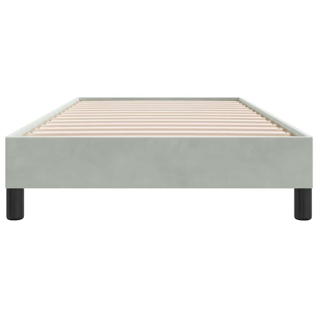 Box Spring krevet bez madraca svijetlo sivi 90x210 cm samt